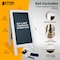 Better Office Products Magnetic A-Frame Chalkboard Sign, 20in x 40in Standing Easel, W/Chalk Marker/Chalk/Eraser, Whitewash 00840 - alternate 4